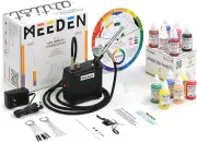 MEEDEN Multi-Purpose Airbrushing System Kit with Portable Mini Airbrush Compress