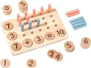 Counting Peg Board | Preschool Number Learning Toy | Creative Preschool Math Learning Activities for Home, School, Kindergarten
