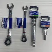 Set of Kobalt Wrenches (1/2" & 5/8"), 5" Wobble Drive Extension, 7mm Hex Driver