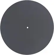 Vsenkes Record Platter Slipmat, Acrylic Turntable Mat, Replacement Record Slipmat Mat Pad for 12" Vinyl Record Players, Black