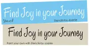 Stencil Find Joy In Journey Country Family Faith Home Prim DIY Craft Signs