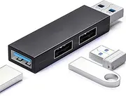 SplendoRoute USB 3.0 Hub for Laptop, Portable 3 Port USB Adapter(1 * 3.0 Hub, 2 * 2.0 Hub), USB Expander Hub for Computer, iMac Pro, MacBook Air,Notebook PC, USB Flash Drives and Mobile