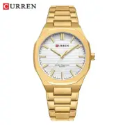 CURREN Men Brand Watch Luxury Gold Wristwatch Full Steel Males Quartz Watches