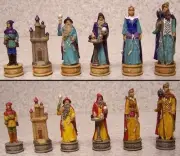 Chess Set Pieces Fantasy Sorcerers Wizards NEW 3 1/4" Kings