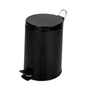 International, LLC TRS-05170 Step Trash Can, 12-Liter 3-Gal, Black