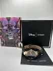 Citizen Eco-Drive Womens Black Gold Disney Villains Evil Queen Wristwatch