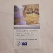 CDC Center for Disease Control Radiological Terrorism Emergency Pocket Guide
