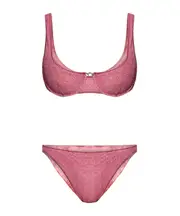 glitter underwire bikini XL,L Pink
