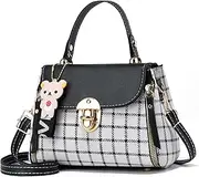 [XIAOYU] Small Purses and Handbags for Women Fashion Crossbody Bag Lightweight Shoulder Bag Plaid Pattern Satchel Purse