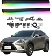 BJOHQ Electric Running Boards Compatible for Lexus NX200 2015-2022 with Light, SUV, Off-Road & Pickup Trucks - Retractable Truck Steps & Nerf Bars