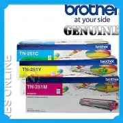 Brother TN-251 C/M/Y 3x Color Toner Set HL-3170CDW/MFC-9340CDW/MFC9330CDW (1.4K)