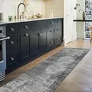 Runner Rug for Kitchen 1m/1.5m/2m/2.5m/3m/3.5m/4m/4.5m/5m/6m Extra Long Carpet Runner Entryway Living Room Corridor Hall Grey Floor Non-Slip Mat(2.3ft×3.3ft/70×100cm)