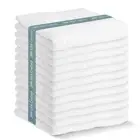 JMR 12Pack Cotton Bath Towels 20x40 Hotel Multi Purpose Towels for Commercial an
