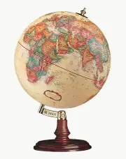 Replogle Cranbrook 12 Inch Full-View Desktop Globe in Antique Finish