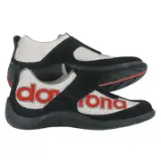 Daytona Moto Fun Motorcycle Shoes, black-red-silver, Size 41 for Men Black Red Silver