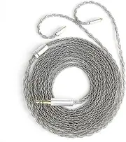 KBEAR ST12 Plus 2M IEM Cable 4N OFC KZ Cable with 3.5mm Silver Plating Upgraded for Shure SE846/SE535/SE215 Sennheiser IE 300/IE 40 PRO Westone w60/w80 (Grey, MMCX,3.5MM)