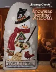 Snowman Sentinel Welcome LFT348 by Stoney Creek cross stitch pattern