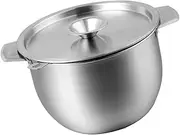 CLISPEED Stainless Steel Oil Storage Basin Filter for Cooking Kitchen Container for Mixing Serving Salad Easy to Clean for Home Restaurants