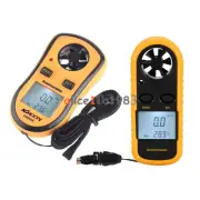 Mini Digital LCD Anemometer Wind Speed GM816 Tester Temperature Thermometer