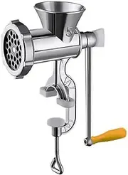 Hand Crank Meat Grinder, Multifunctional Sausage Stuffer Meat Mincer, Hand Crank Food Grinder Sausage Stuffer Maker, Machine Mill Tools for Home Kitchen, for Making Sausage Kitchen Tool S