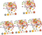 VICASKY 5sets 100pcs Resin Nail Art Charms Flatback Flower Decals for DIY Nail Designs Phone Case Decoration and Craft Projects for Home and Salon Use 100pcs*5