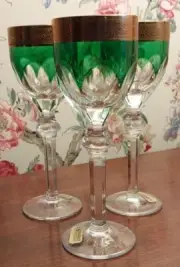 Tharaud Cordial/Liqueur - Cut to Clear - Set of 3 - President Pattern