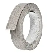 Edge Banding 7/8"x9.84ft, Pre-glued Edging Trim Iron-on Edge Banding, Gray Oak