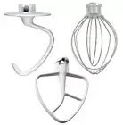 KitchenAid 5KSM156EBM4 Mixer Dough Hook Flat Beater Wire Whip Set