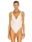 LE BUNS Devon Organic Cotton Bodysuit Ivory White Sleeveless Basic US 2 NWT $62
