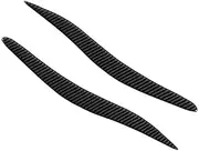 ALAGPNPMZH Car Cover Car-Styling Pair Carbon Fiber Headlight Eyebrow Eyelids Cover Sticker Compatible with Lexus IS250 IS300 2006-2012 Chrome Style