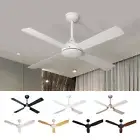 Vevare 52" Ceiling Fan AC DC Motor with LED Light Remote Control Timer