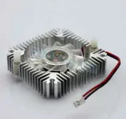 1 PCS 55mm 2PIN Aluminum Snowhite Cooling Fan Heatsink Cooler VGA CPU FS006 B7