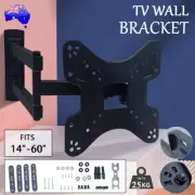 Full Motion TV Wall Mount Bracket Swivel Tilt 14 32 37 40 42 50 52 55 60Inch LCD