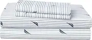 Nautica Cotton Percale Sheet Set, Queen, Audley