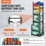 Refrigerant Cylinder Rack for 50lb 30lb Gas Tanks Holds Oxygen Nitrogen Freon