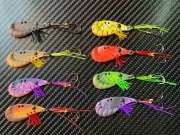 8x Prawn Blades Fishing Lure PB 38mm 6g Vibes Vibe ZX Bream Blade Bass Shrimps