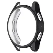 Black For Samsung Galaxy Watch 7 Case Screen Protector Clear 44mm Cover