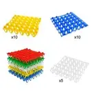 Egg Holder for Refrigerator Drawer Egg Storage Box Reusable 30 Grid Egg Tray