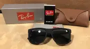 Ray-Ban Sunglasses RB4165 JUSTIN 622/2V Matte Black Rubberized Polarized Lenses