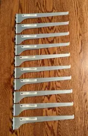 Lot Of 10 - Knape & Vogt 180 Series 12" Slotted Wall Shelving Brackets