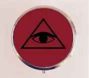 All Seeing Eye Pill Box Case Pillbox Holder Trinket Stash Magick Occult