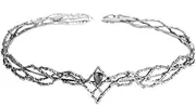 [Generic] Vintage Elf King Crown Shape and Crystal Large Round Crown