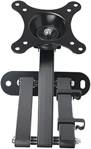 LIFKICH Tv Wall Mount Bracket Fixed Flat Panel Support for LCD LED Monitors Tilt High Grade for Home Office and Commercial Use Black