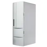 USB Portable Mini Cooling And Heating Fridge Silver Refrigerator Frig