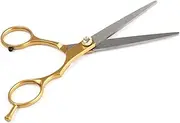 Beatifufu 2Pcs Haircut Shears Ergonomic Hairdressing Scissors Flat Teeth Scissor for Professional and Home Hair Styling Durable Ptfe Material Sharp Precision Tools