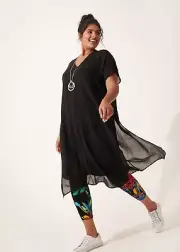 ts Taking Shape Tunic Size 16 (S) Dreamy Days Sheer Style NWT