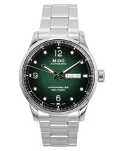 Mido Multifort M Chronometer Swiss Made Automatic 25 Jewels Stainless Steel Green Dial M038.431.11.097.00 100M Men's Watch