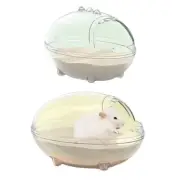 Hamster Bathroom Clear Plastic Dry Bath Container Sandboxes Easy to Clean