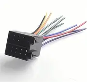 car Radio Wiring Harness Car Male ISO Radio Wire Wiring Harness Adapter Connector Adaptor Plug Connector(White)