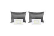 2PK Royal Comfort Pure Silk Pillowcase Single Pack Pillow Case 51x76cm Charcoal